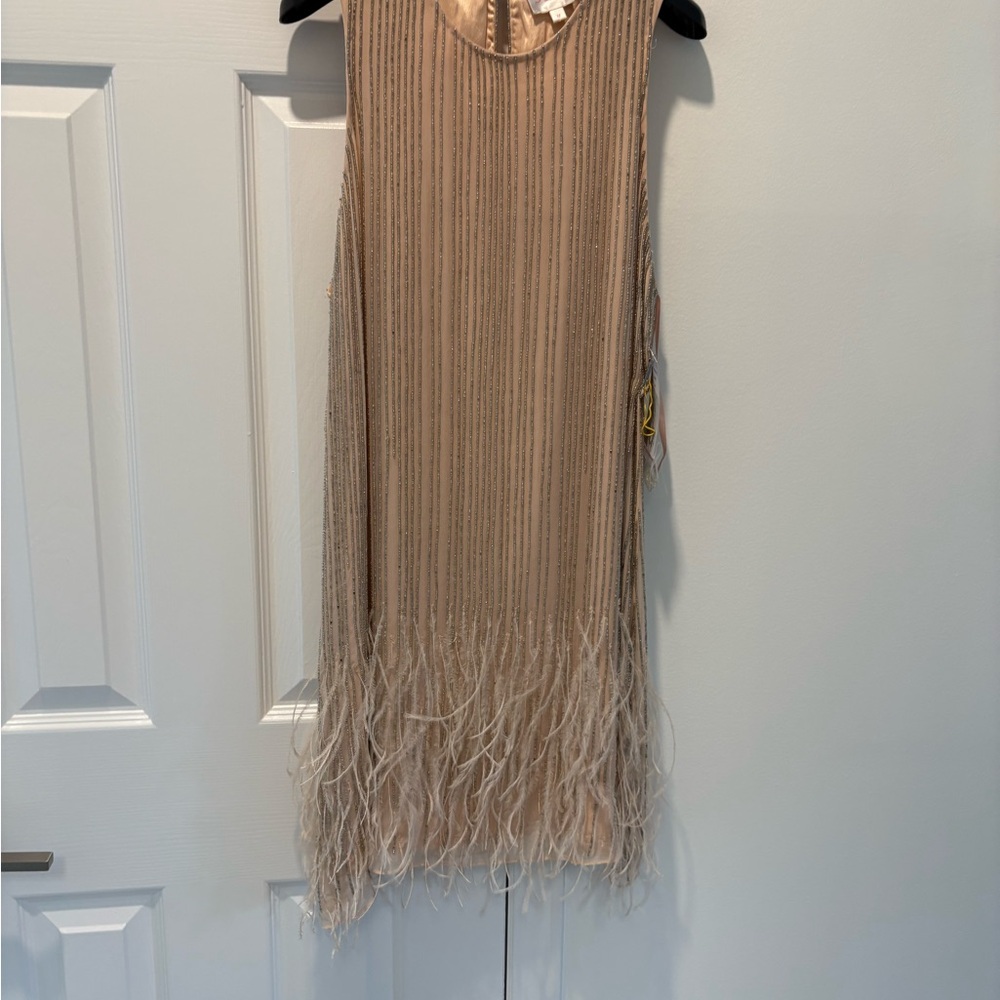 Parker Pink Sheath Mini Dress Halter Sleeveless